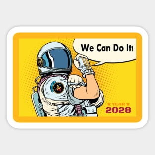 We can do it Space 2028 Sticker